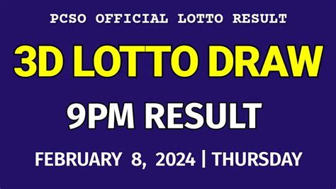 3d result today 9pm 2024